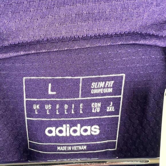 Charlotte FC 2024 Away Jersey Adidas Authentic Purple Size L Slim Fit MLS NWT - Picture 5 of 9